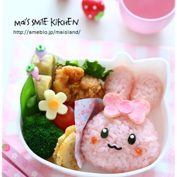 キャラ弁*マザーガーデン♡うさももちゃん♪